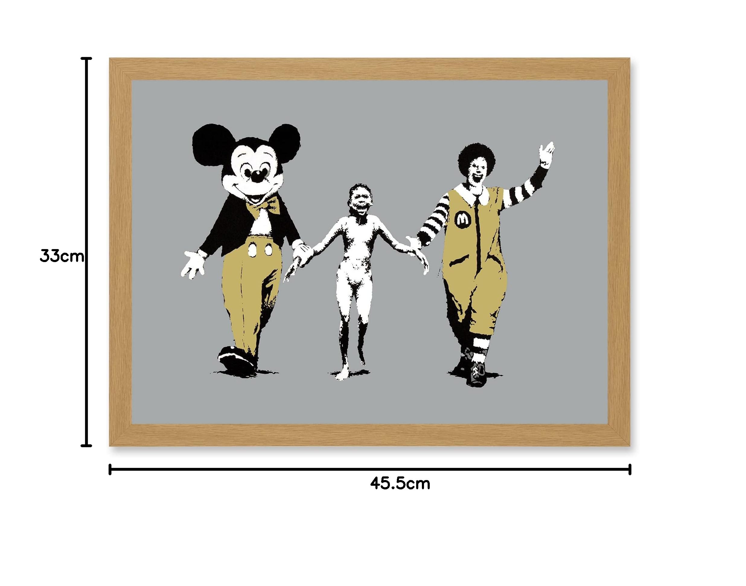 Artery8 Banksy Napalm Graffiti Street Mickey Ronald Vietnam Mural